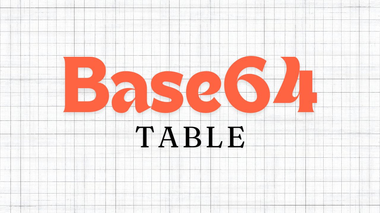 Base64 Table